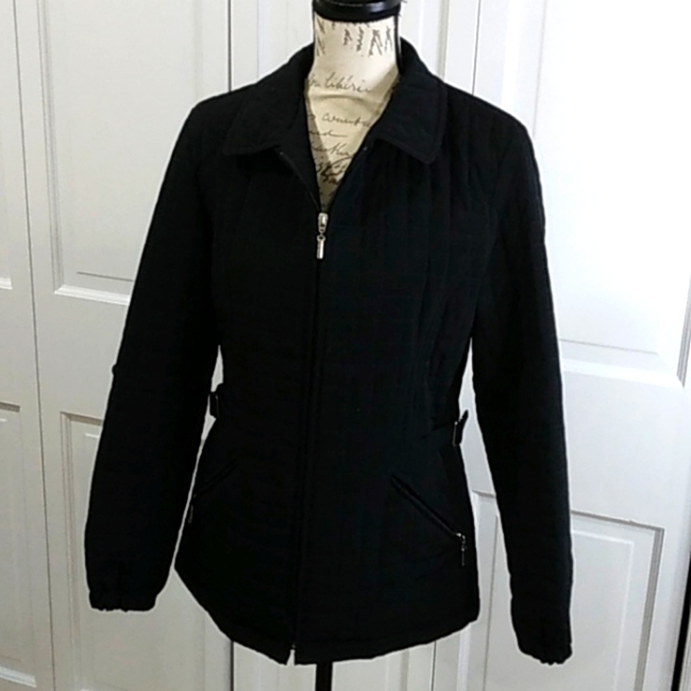 Gallery Black quilted jacket medium